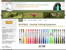 Tablet Screenshot of mystique-dummy.com